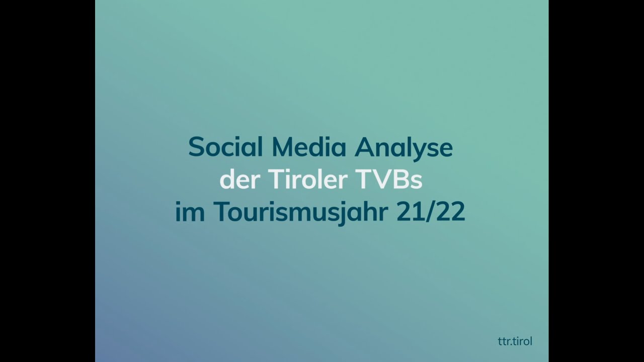 Social Media Analyse der Tiroler TVBs 2021-22 Instagram